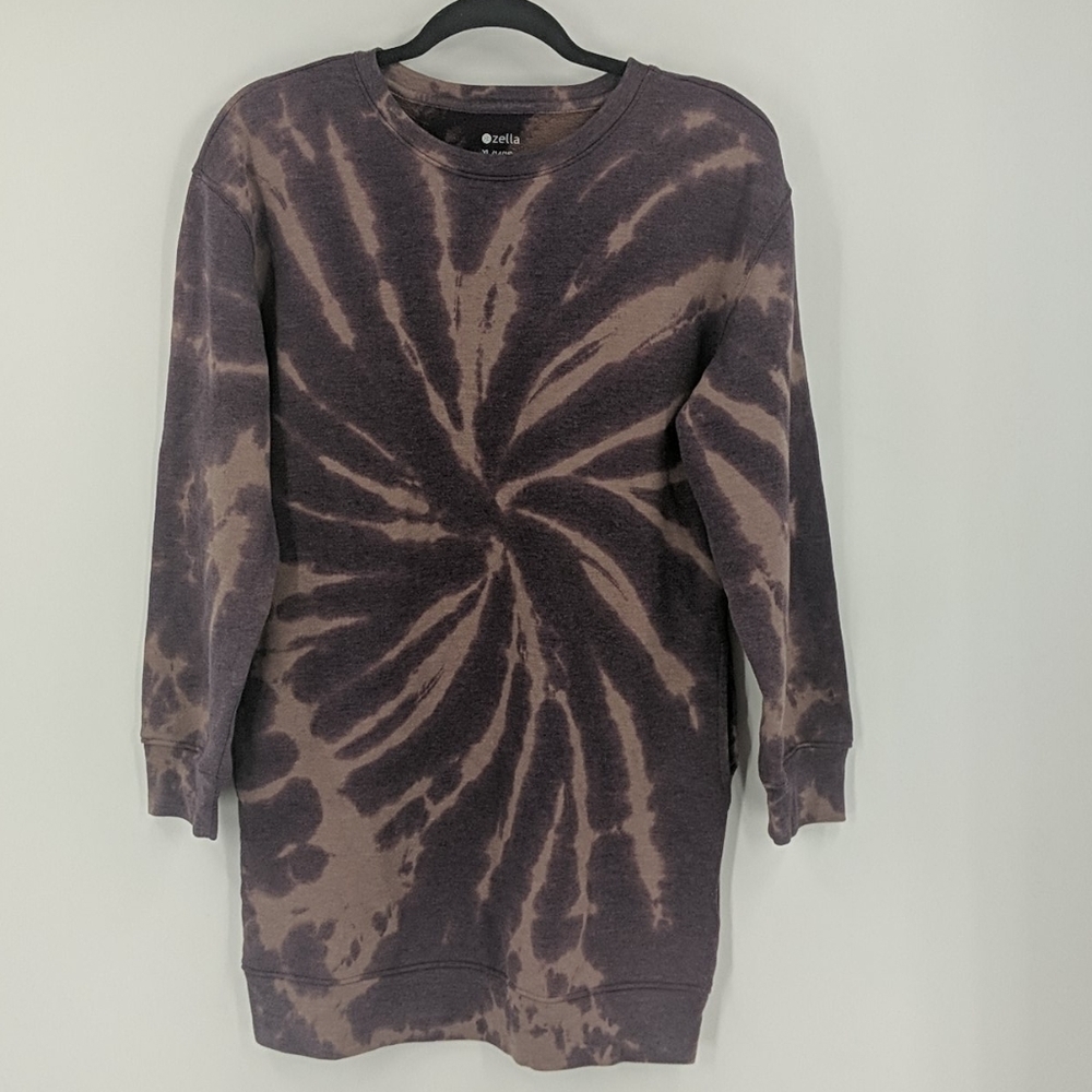 NWOT Girls ZELLA Tie Dye Sweatshirt Tunic Dress
